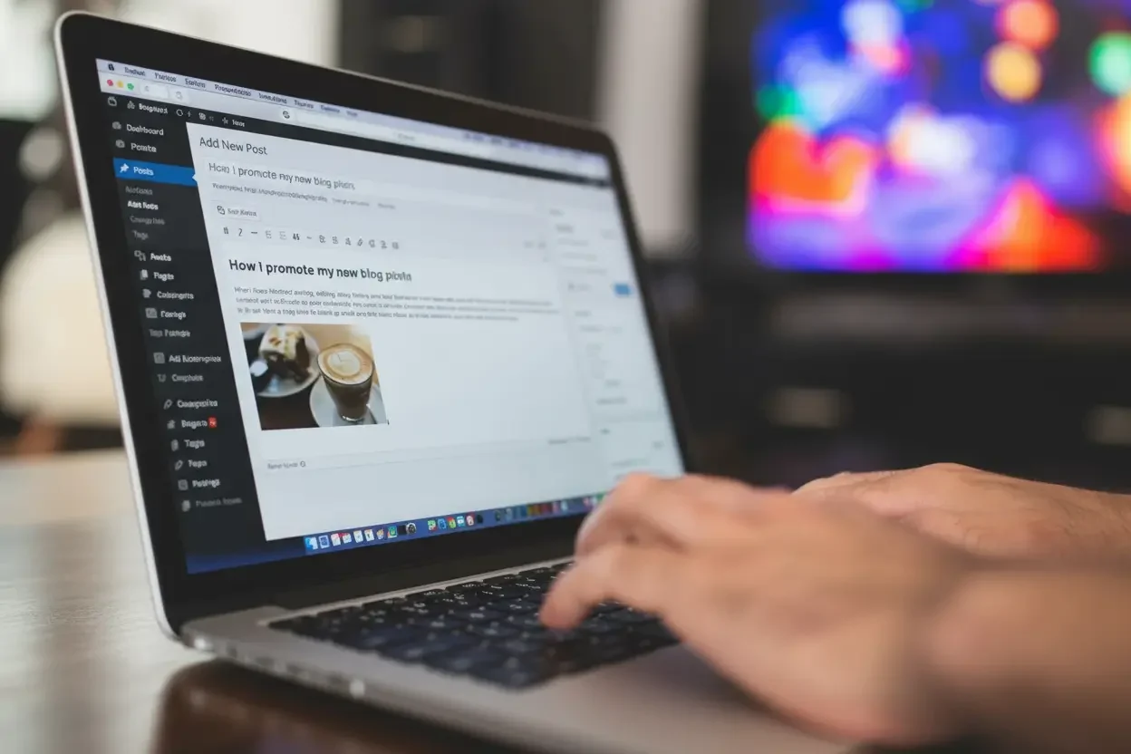 Screenshot of WordPress editor with content blocks.